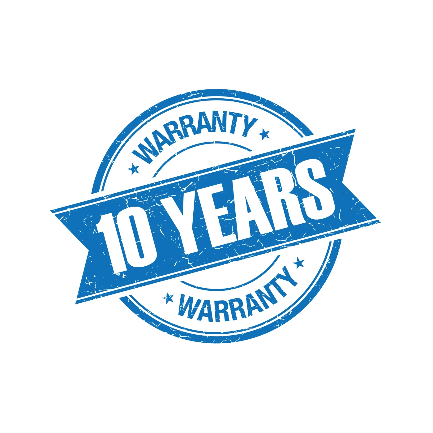 Logo with “10 Year Warranty”