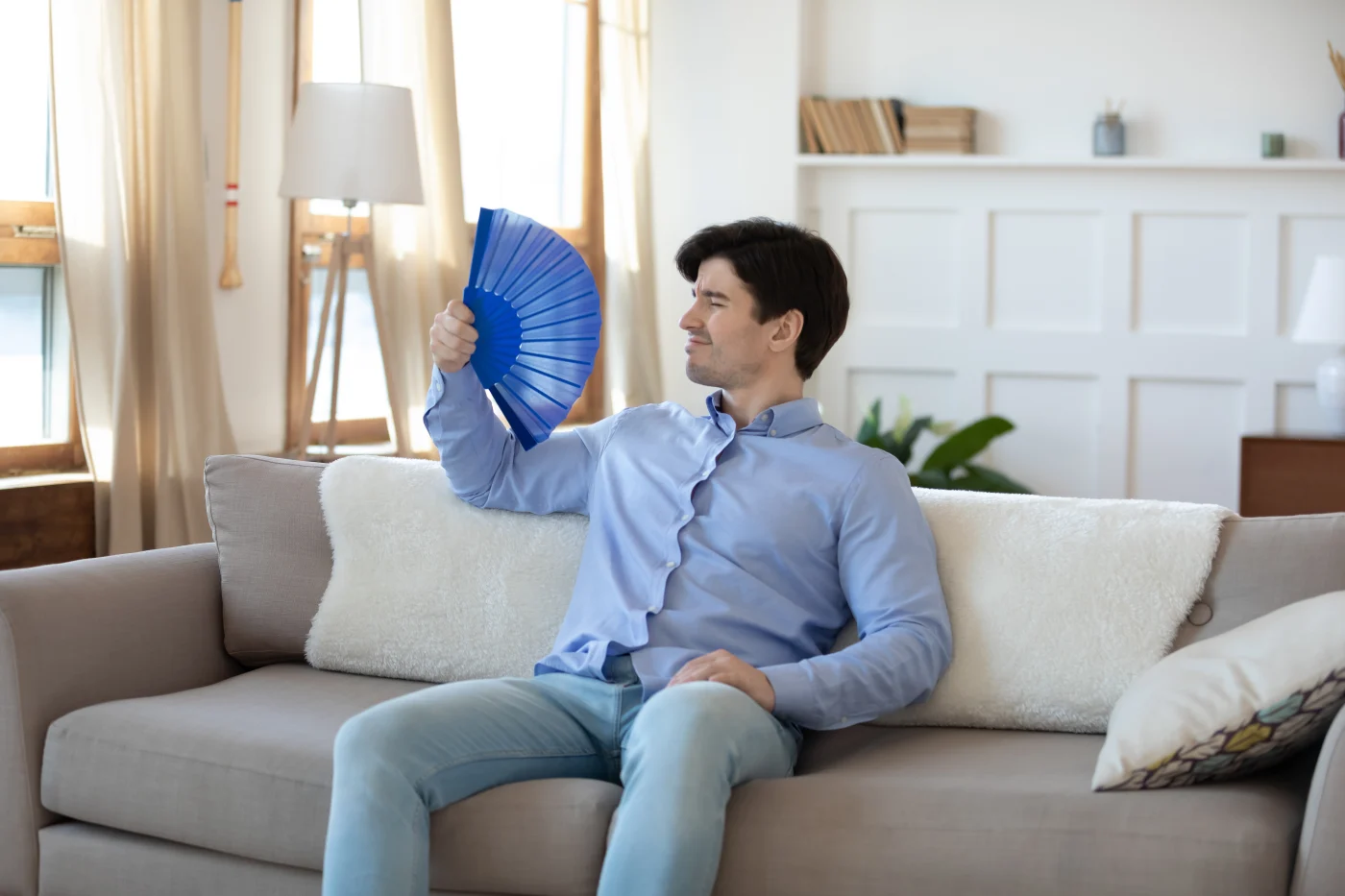 An Twin Cities East Metro homeowner overheats in home