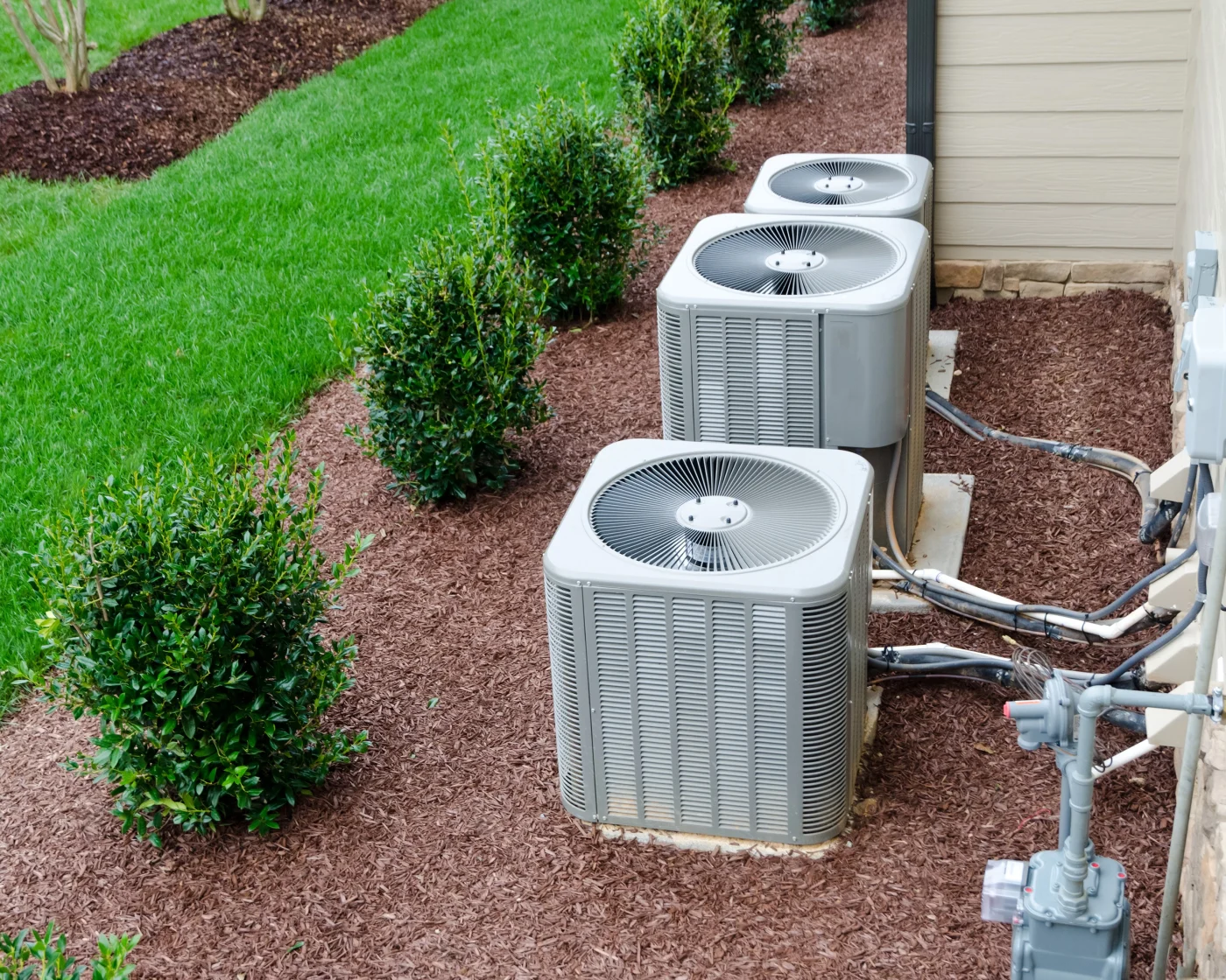 Ac Units Connected To The Residential House